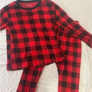 just love plaid pj set